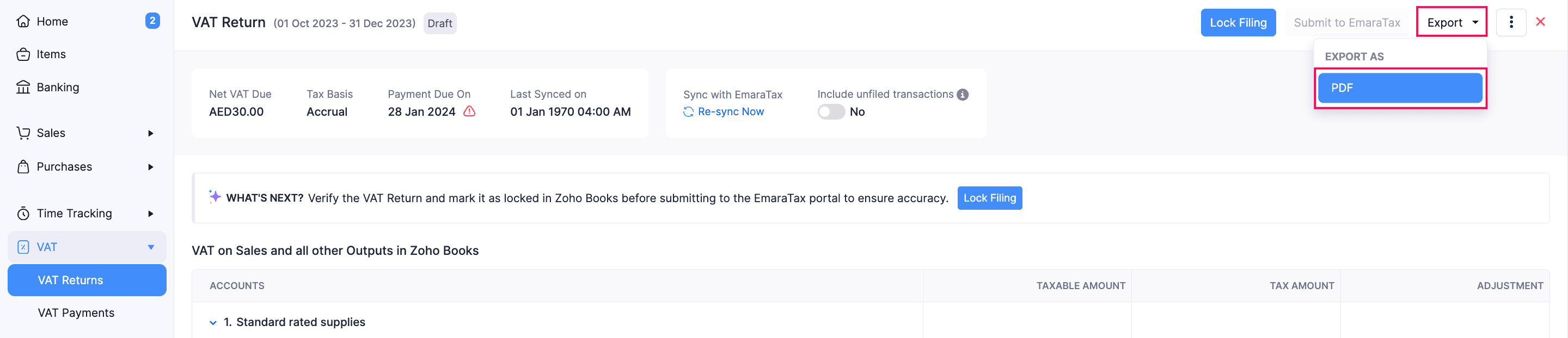 Export as PDF