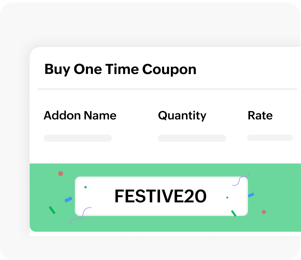 Manage add-ons and coupons | Zoho Billing