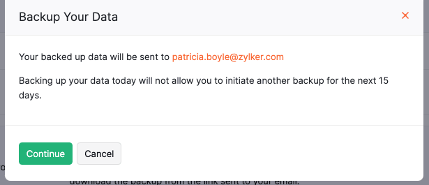 Click Continue