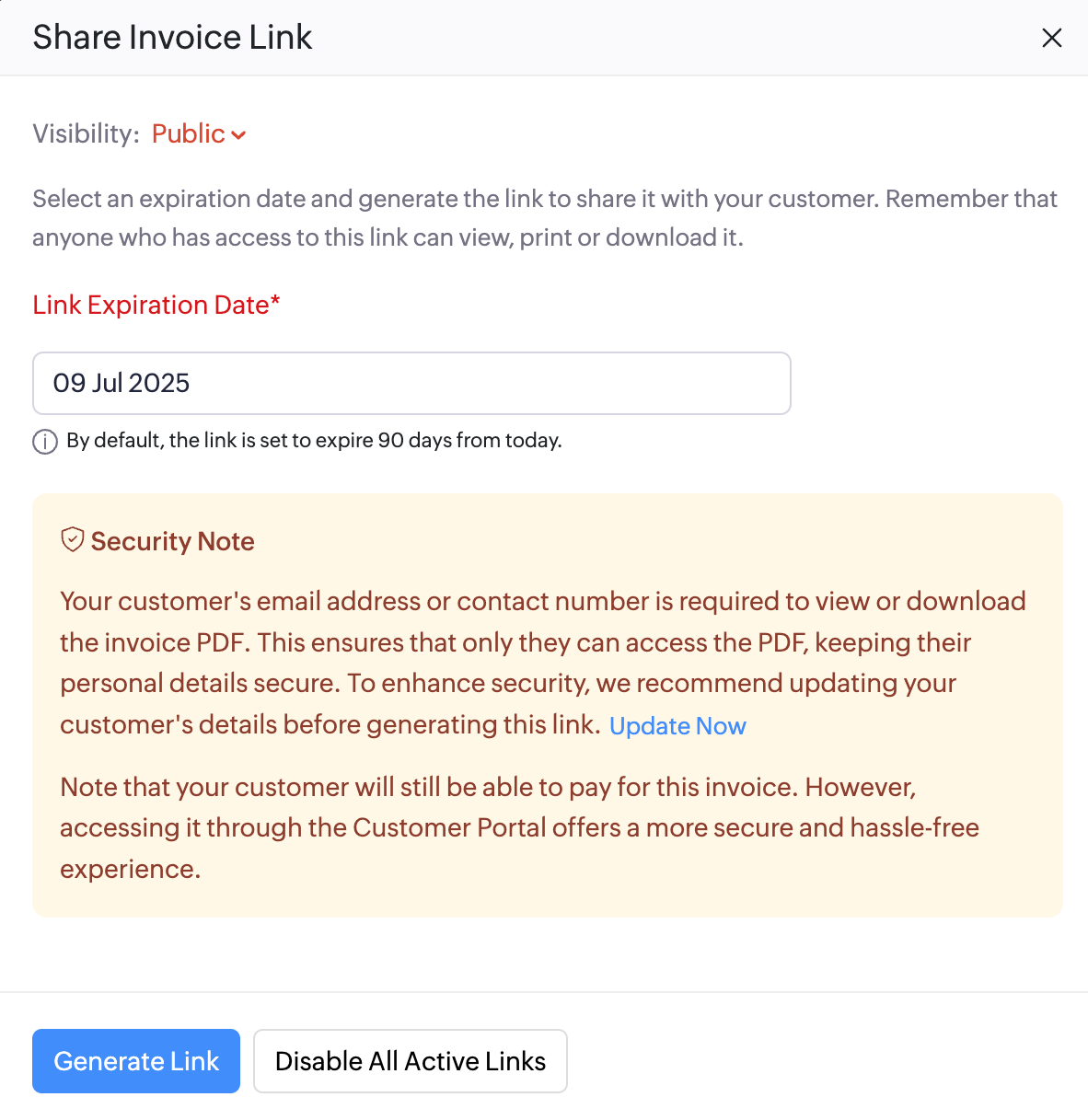 Share Public Link