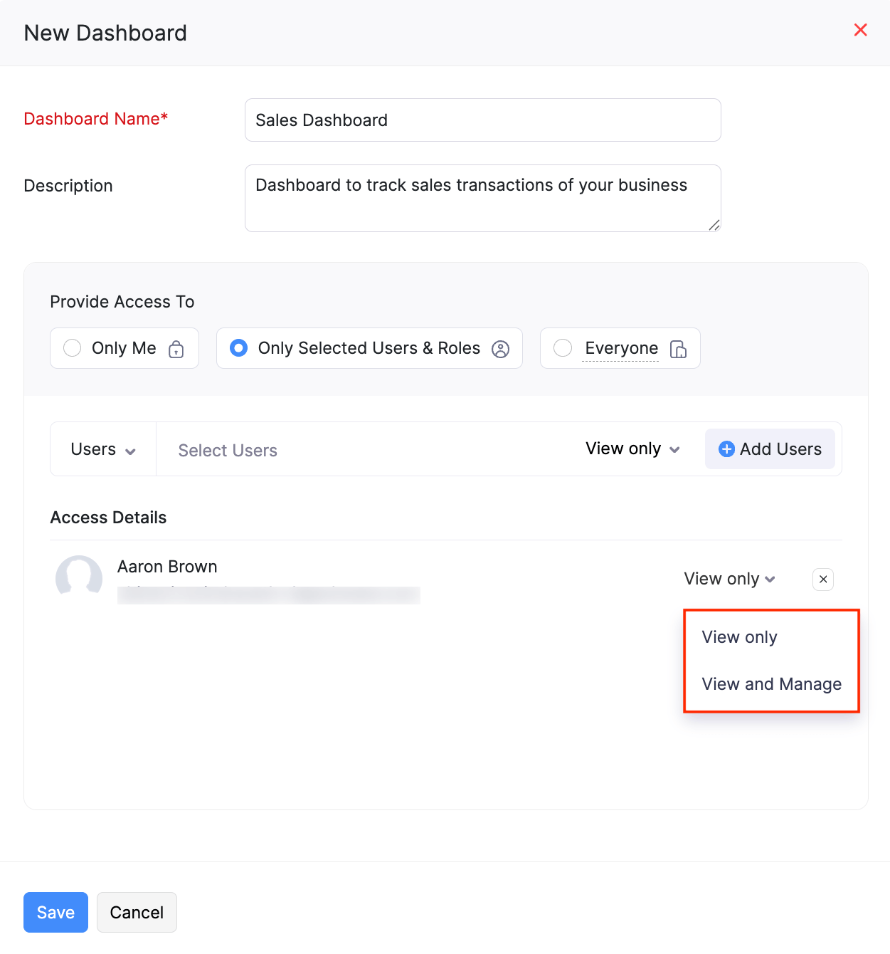 Selected Users