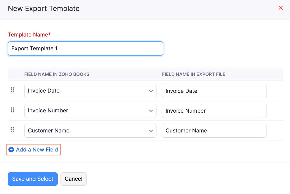 Export Template