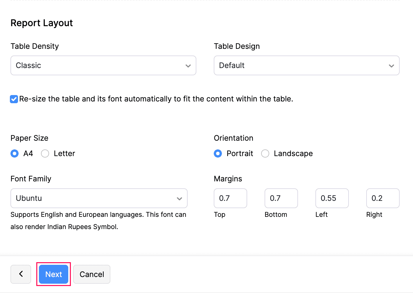 Report Layout 2