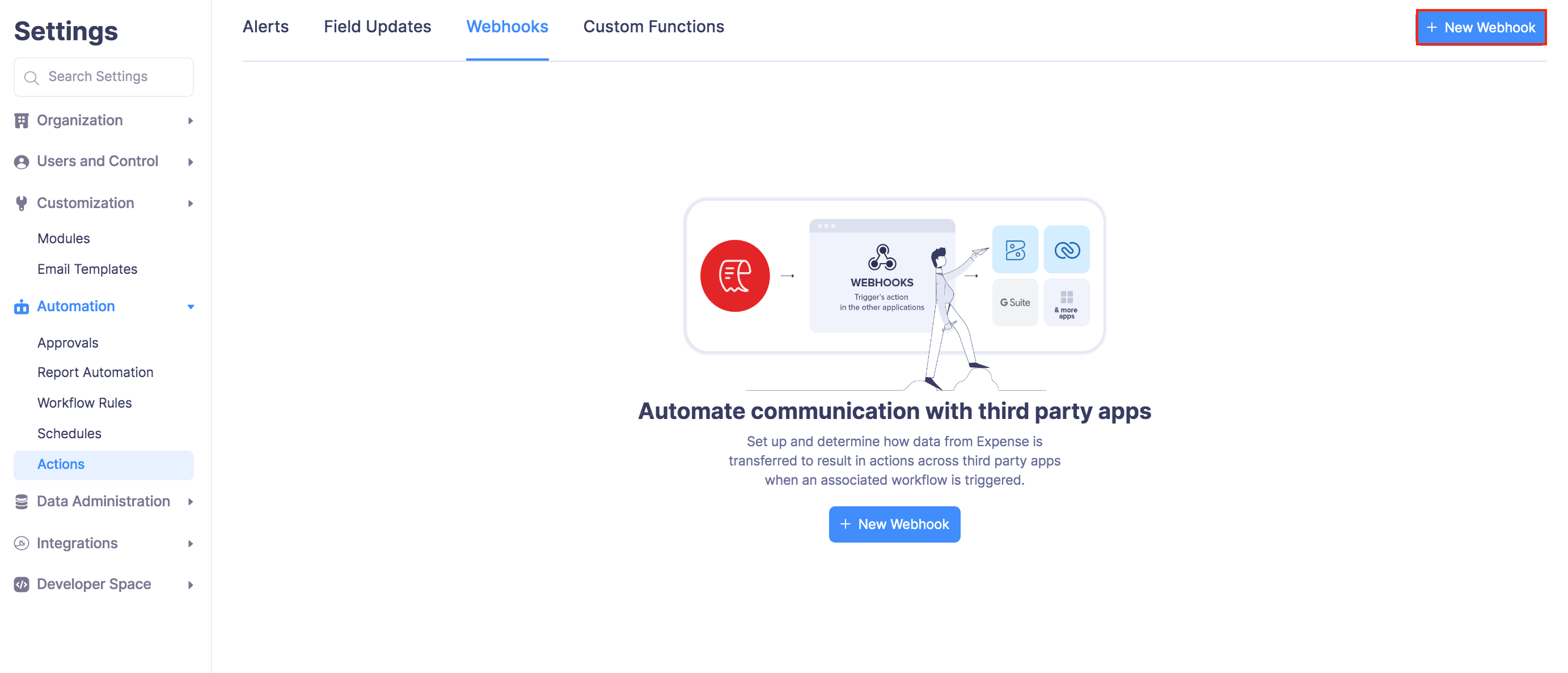 Create Webhook