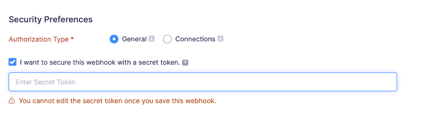 Security Preference