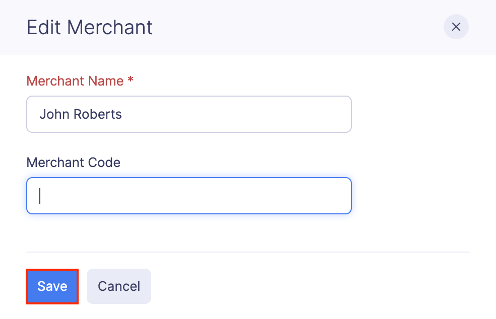 Edit a Merchant