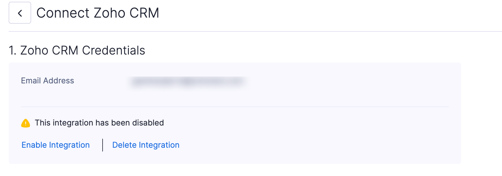 Delete Integration