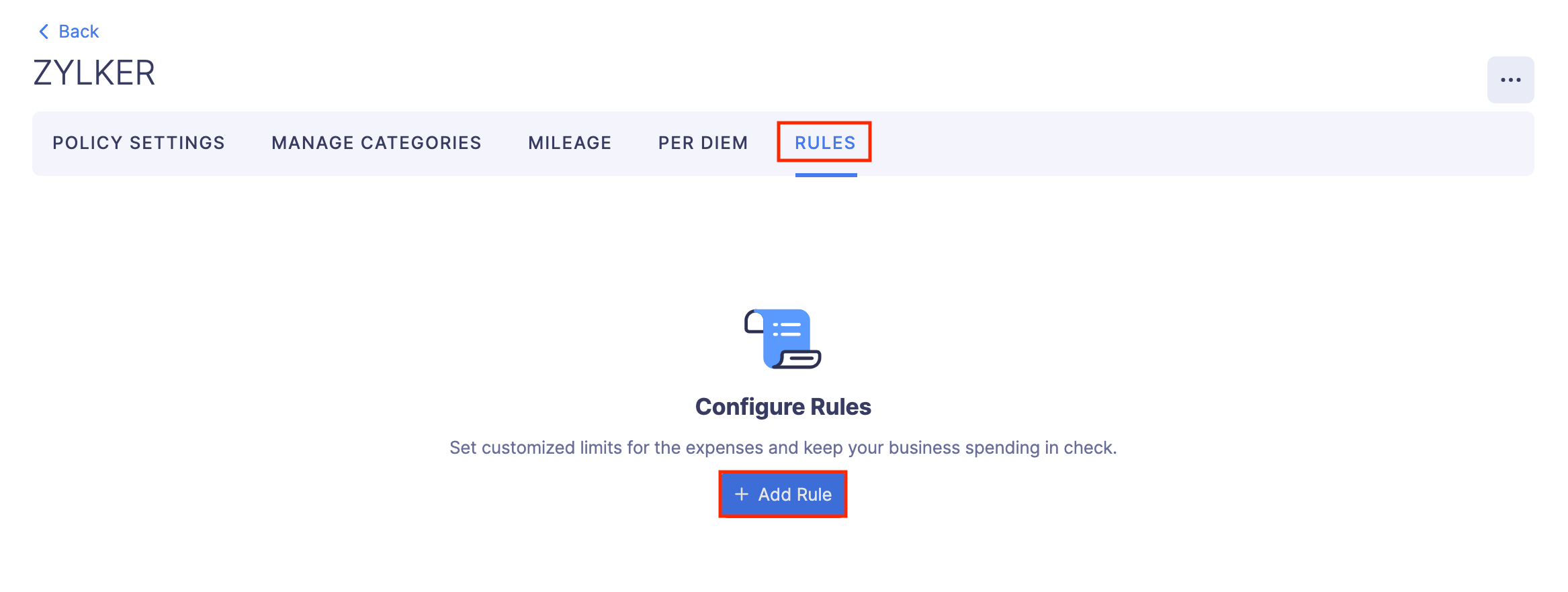 Set up Rules