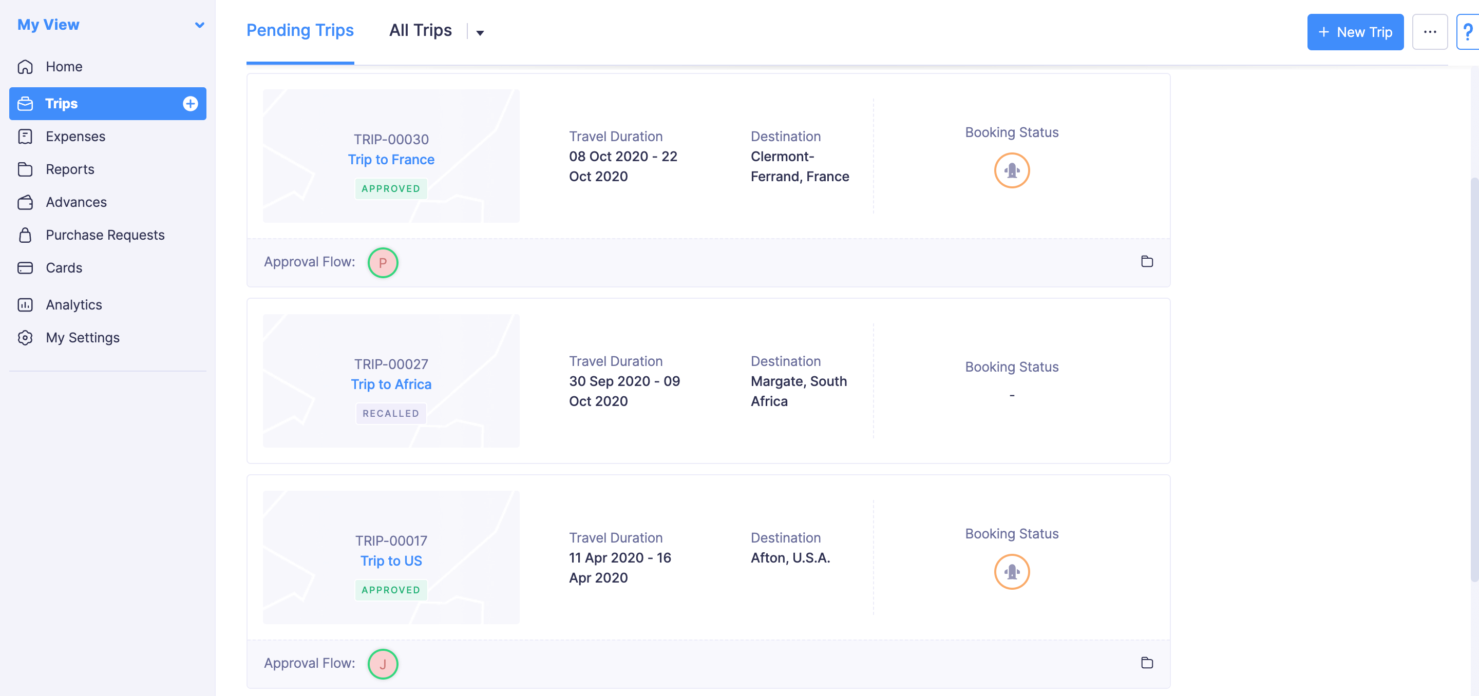 Update Trip