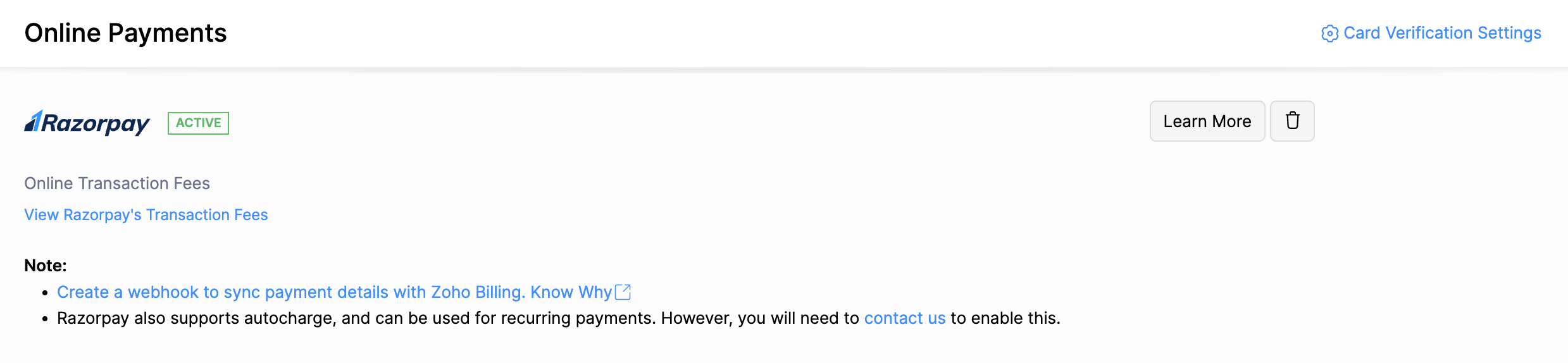 Copy Webhook URL