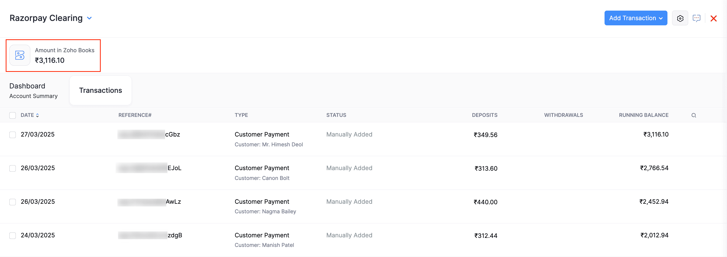 Razorpay Clearing