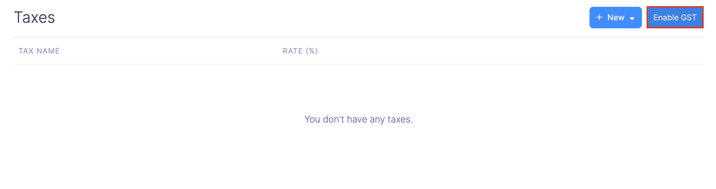 Enable GST