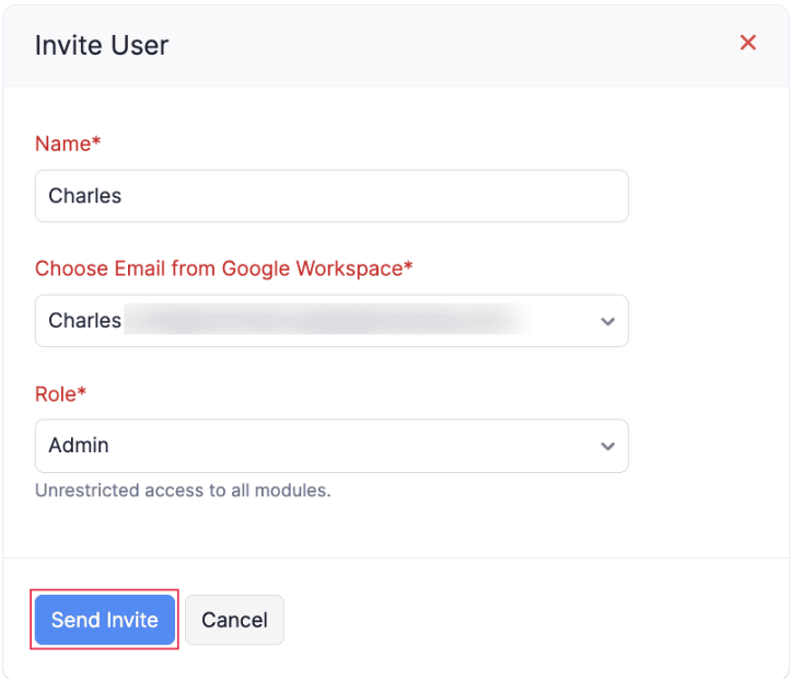 Invite Users