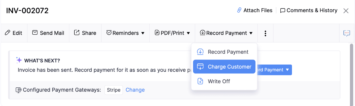 Manual Charge