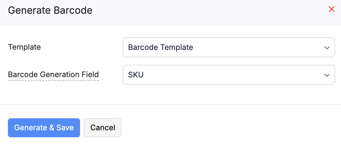 Generate Barcode