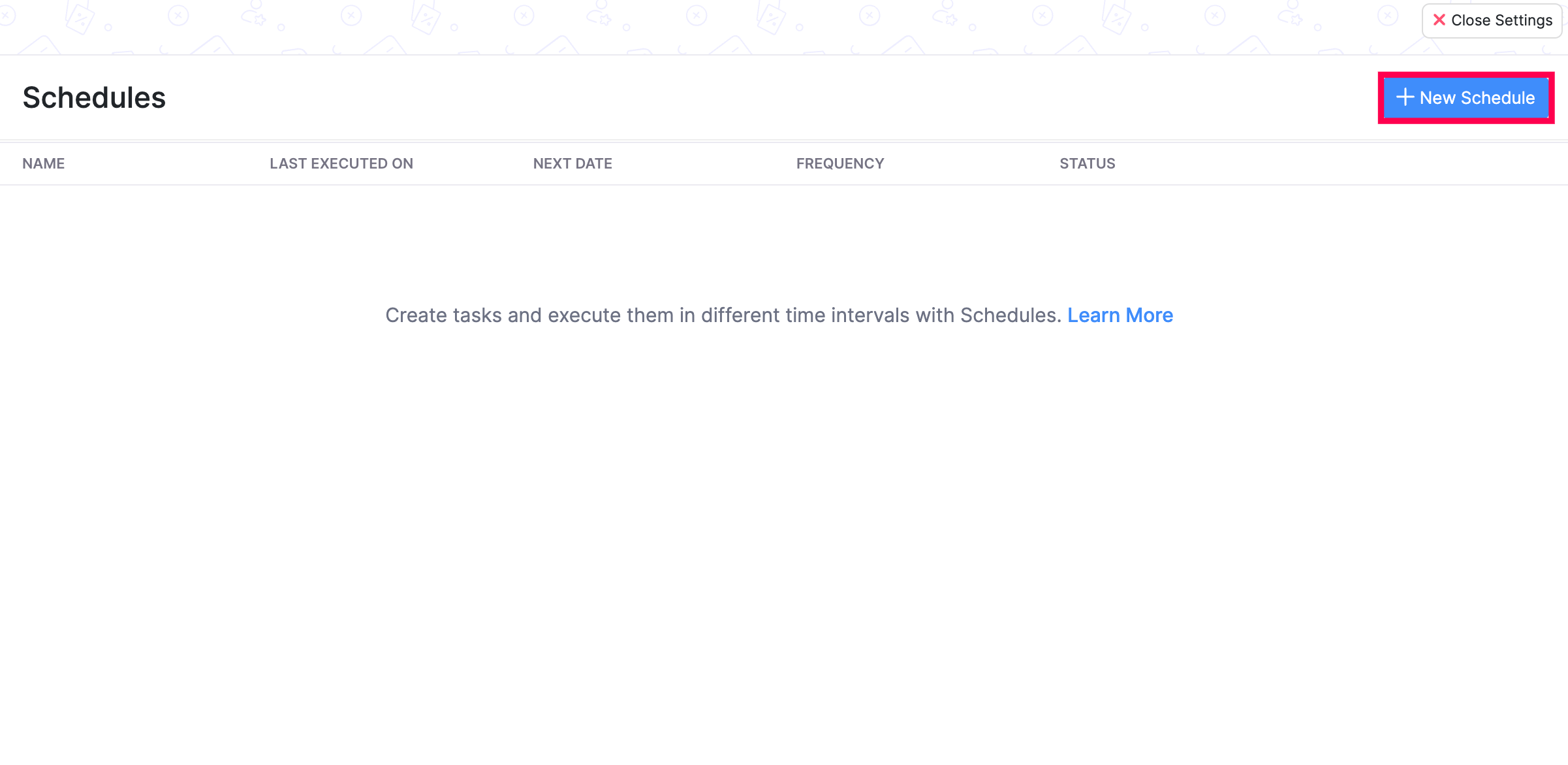 New scheduler