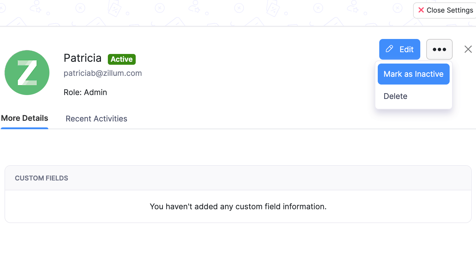 Users & roles page