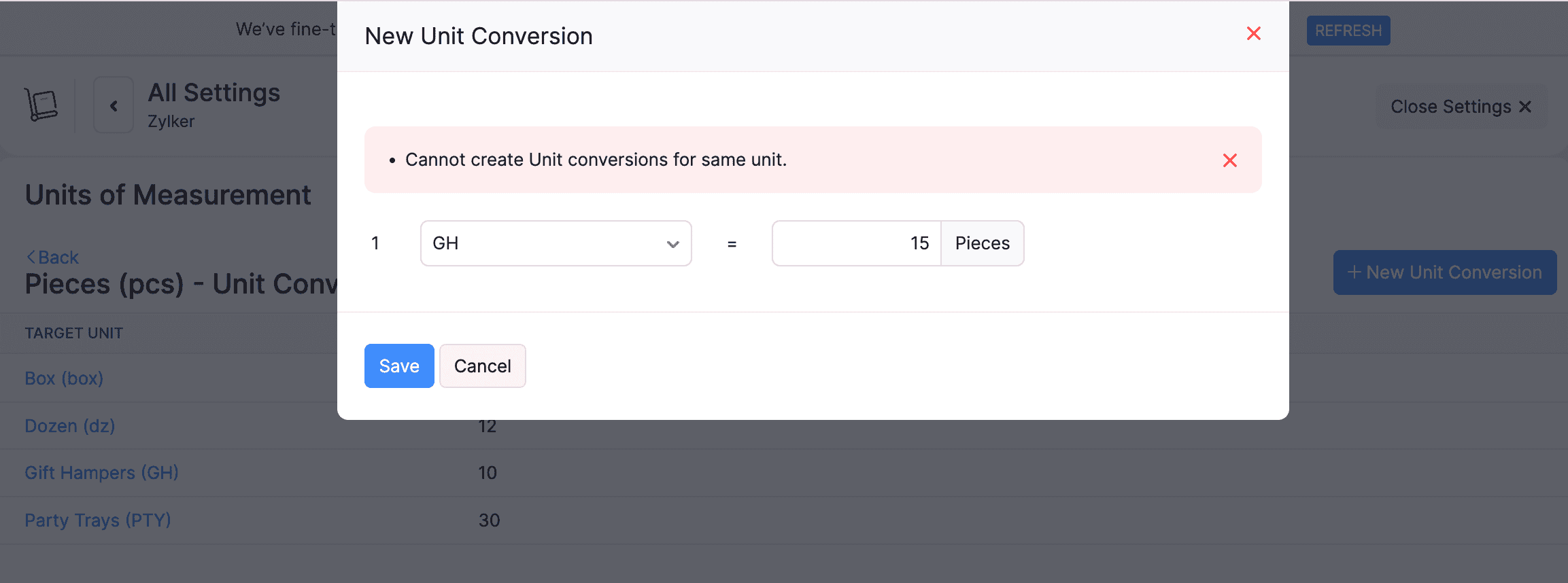 Unit conversion 2