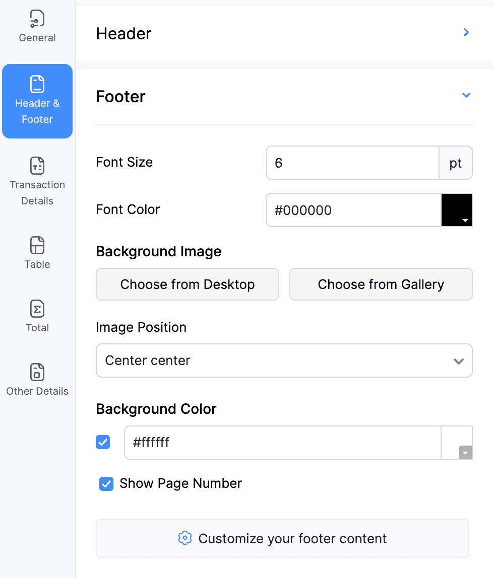 Footer