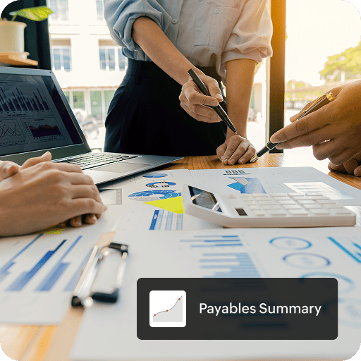 Profit-focused AP visibility dashboard in Zoho Procurement