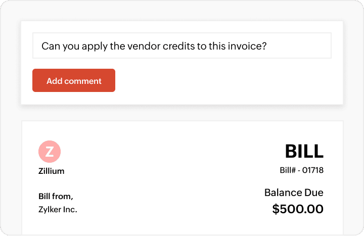 Supplier collaboration through vendor portal in Zoho Procurement