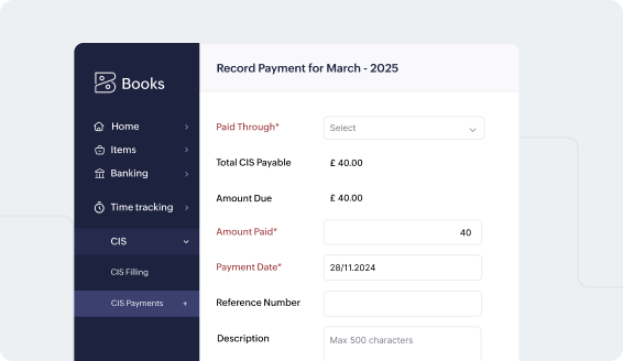 Record Payments made to HMRC