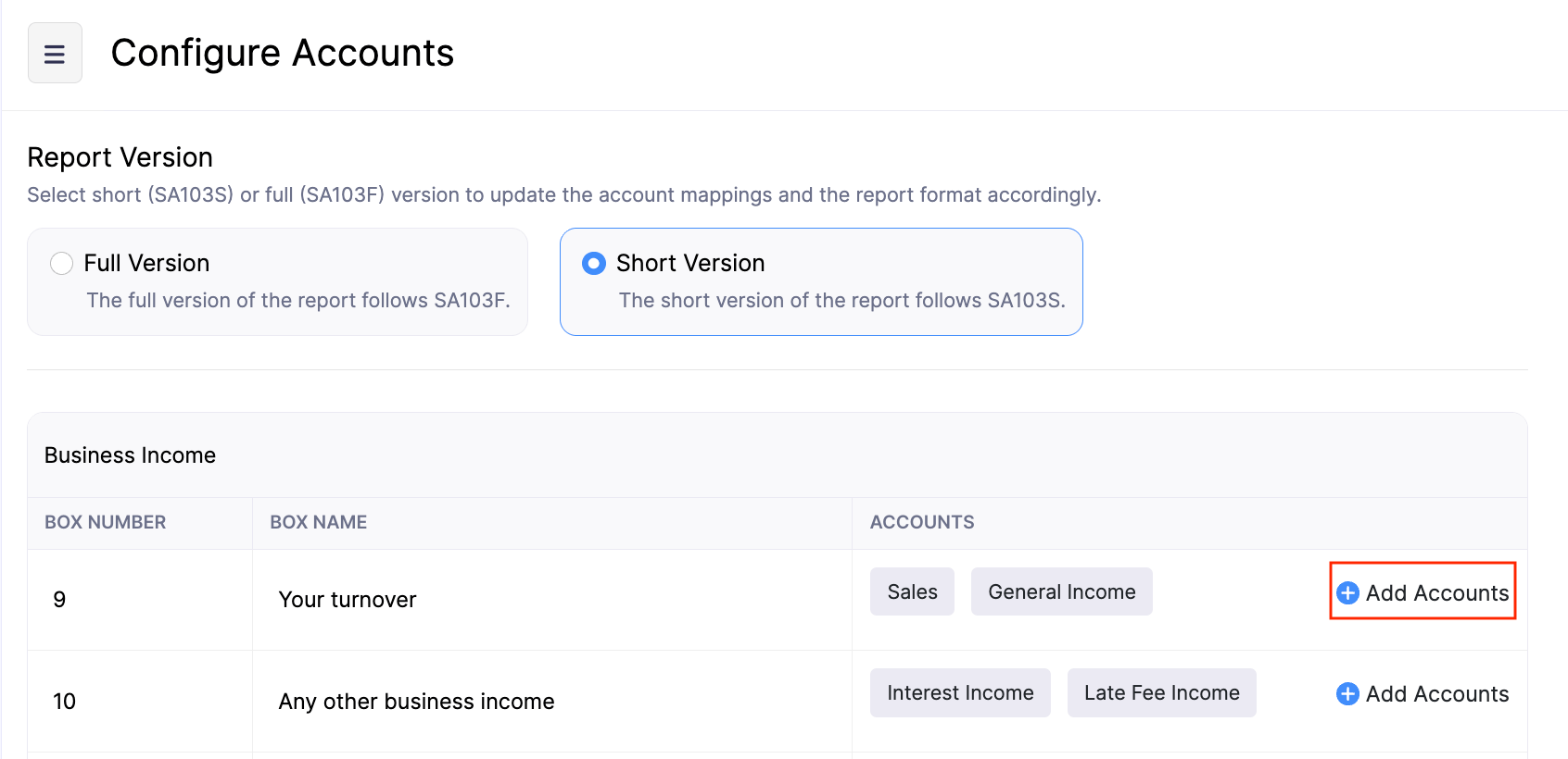 Add Accounts