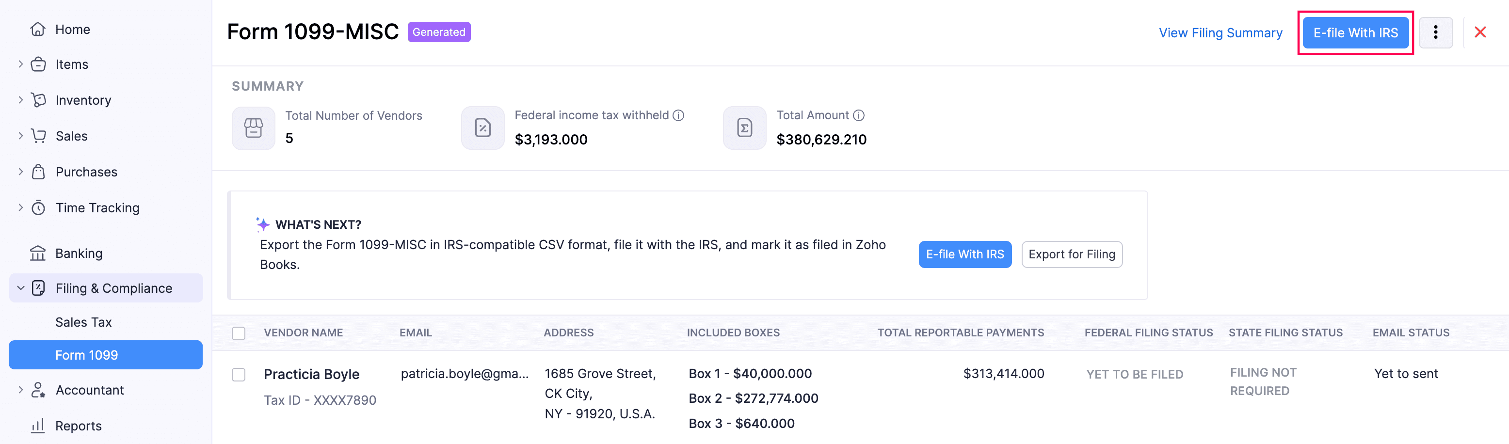 E-file With IRS
